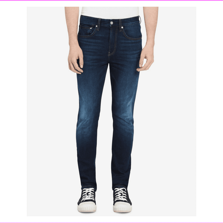 falanks bodsøvelser Billedhugger Calvin Klein Men's Skinny Moulant Jeans Houston Dark TI Size 34 X 30 -  Walmart.com