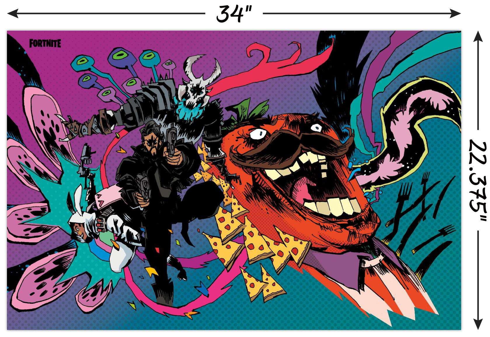 Fortnite - Jim Mahfood Pizza Wall Poster, 22.375" x 34"