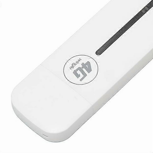 4G USB WiFi Modem Plug and Play High Speed Mini Pocket USB WiFi Router for Car Outdoor Use White