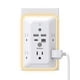 thumbnail image 1 of Extensor de enchufe con protector contra sobretensiones Addtam de 5 salidas con 4 puertos USB, 1 of 7