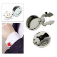thumbnail image 2 of Transemion Round Men Cufflinks Cuff Button Covers 2 Suit Gift Business Pieces Men Silver 15mm Diameter 1Set, 2 of 6