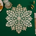 thumbnail image 4 of Reheyre Decorative Hollow Snowflake Placemat - Delicate PVC Cup Pad for Kitchen, 4 of 8