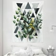 thumbnail image 2 of Ambesonne Eucalyptus Leaves Tapestry Wall Hanging, Meadow Bouquet, 60"x80", Dark Blue Grey and Green, 2 of 3