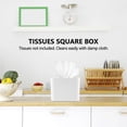 thumbnail image 4 of Square Tissue Box with Wooden Lid Household Removable Mini, 4 of 8