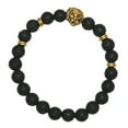 thumbnail image 4 of Pulsera de piedra Pulsera de elásticas Pulsera de natural genuina Cabeza Yuyangstore Pulsera de piedra de lava, 4 of 8
