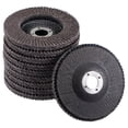 thumbnail image 1 of Uxcell 4 Inch Flap Disc 60 Grit Sanding Grinding Wheels Silicon Carbide Abrasive Fiber Mesh Cover 10 Pack, 1 of 5