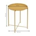 thumbnail image 3 of Mesa de Centro Redonda Onof  MCE Minimalista Dorado, 3 of 7