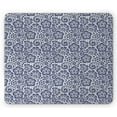 thumbnail image 1 of Victorian Mouse Pad, Lace Style Pattern with Graphic Needlecraft Motifs Classic Gothic Ornament, Rectangle Non-Slip Rubber Mousepad, Dark Blue Coconut, by Ambesonne, 1 of 2
