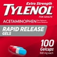 thumbnail image 5 of Tylenol Extra Strength 500 mg Acetaminophen Rapid Release Gels, 100 Count, 5 of 14