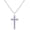 Birthstone 12-December-TZ Purple, variant on Baptism Cross Necklace for Women,First Communion Cross Necklaces Jewelry Gifts for Women[n9020]
