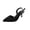Black, variant on Black Women’S Sandals High Heels Pointed Toe Buckle Strap Flocked Material Closed Toe Casual Outdoor Indoor 7Cm 2.76 Inches Heel Height Size 37 Eu With Shoe Box Included Weighs 0.99 Pounds