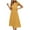 LYQ1_Yellow, variant on Meichang Summer Dresses for Women Casual Ruffle Sleeve Crew Neck Smocked Tiered Dress A-Line Swing Solid Color High Waist Maxi Dress