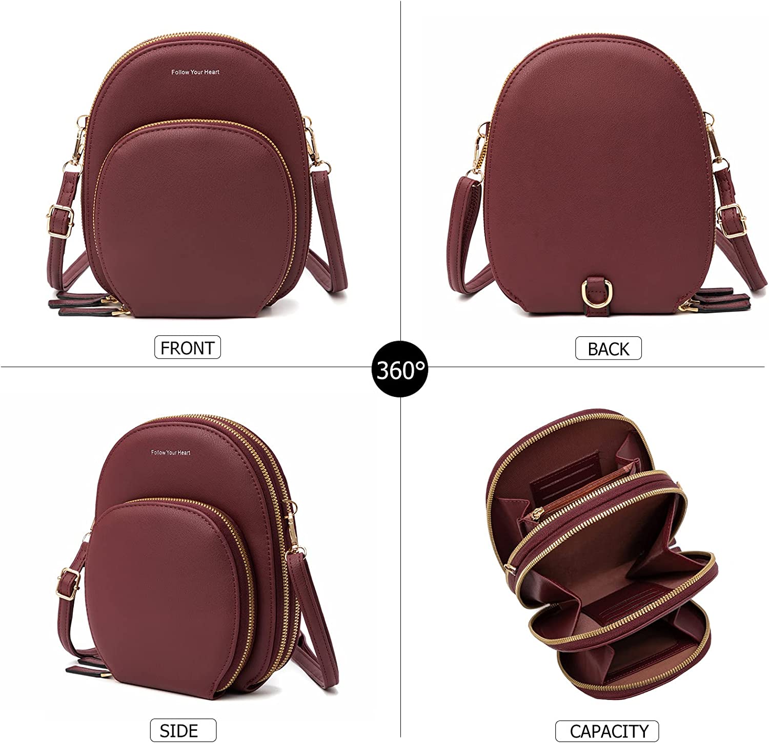 Small Backpack Purse for Women Mini PU Leather Travel Daypack Convertible Small Backpack Purse for Women Leather Mini Convertible  main image 2