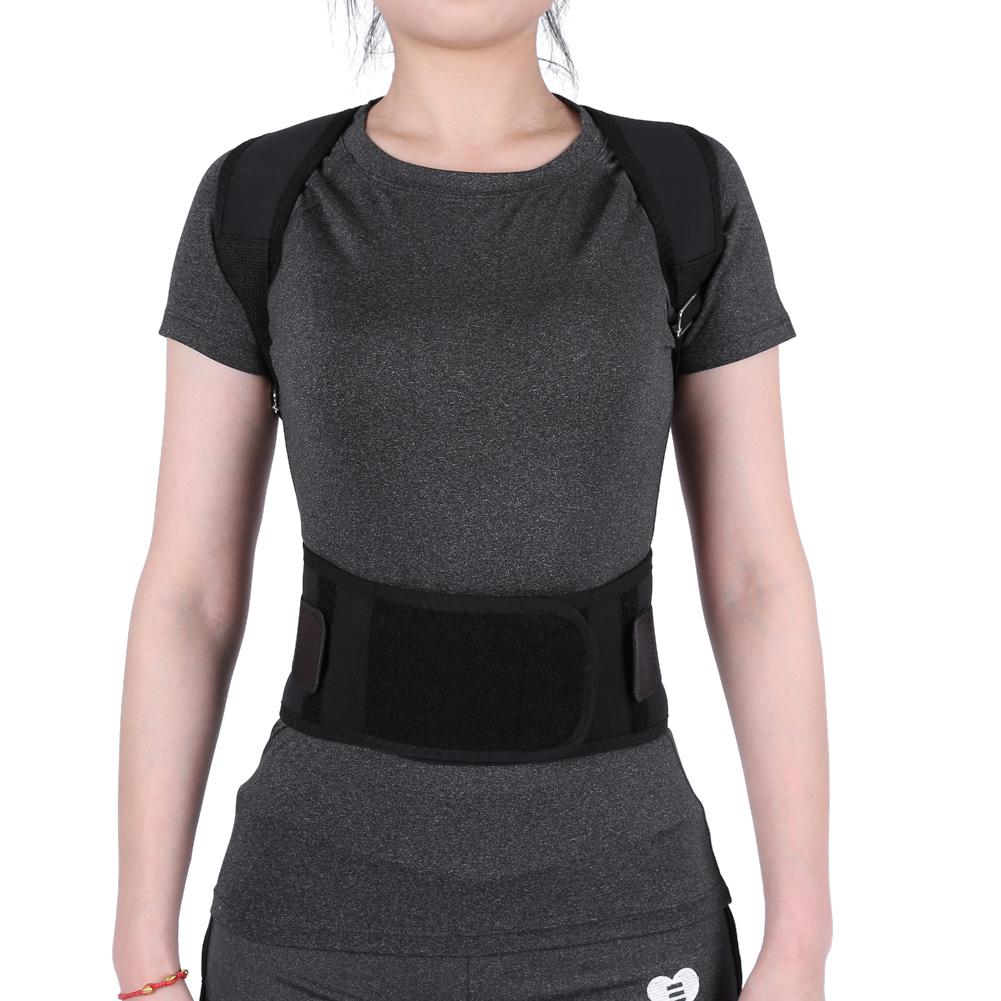 HERCHR 8Types Adjustable Back Lumbar Support Corrector Shoulder Band Posture Correct Belt