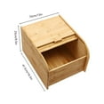 thumbnail image 3 of Rice Container Box, Rice Storage Container, Bamboo Food Container, 3 of 9