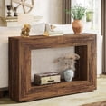 thumbnail image 4 of Tribesigns Farmhouse Console Table, 47" Wood Sofa Table with Storage for Living Room, Brown, 4 of 5