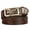 Brown Silver-5, variant on Cowboy Ratchet Belt Western Leather Belts for Men with Automatic Cowboy Buckle-No Box