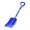 blue, variant on Snow Shovel Winter Snow Removal Tool D Shaped Grip Plastic Blade Break Apart Handle 1 Pack for Snow Clearing