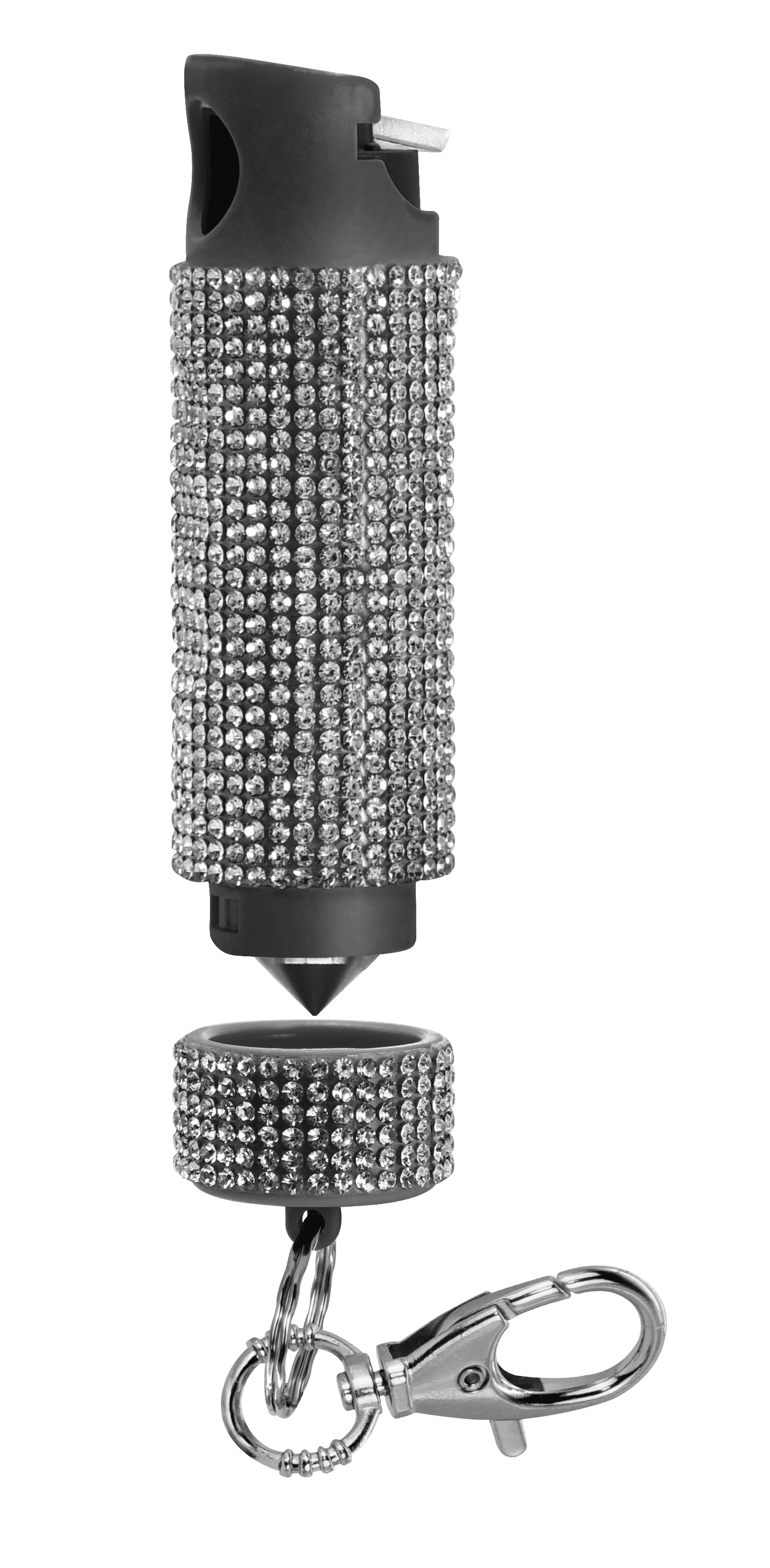 Guard Dog Bling it on Glass Breaker White Keychain Pepper Spray, pack of 1