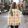 thumbnail image 3 of COEQINE Oversized Sweatshirts Pullover Tops Women's Hoodies Loose Long Sleeves Fashion Y2K Fit Soft Casual Wear Hooded Sweatshirt Donut Lightweight Fall Winter Outfits Clothes, S, 3 of 7
