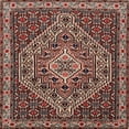 thumbnail image 1 of Ahgly Company Indoor Square Traditional Light Copper Gold Persian Area Rugs, 10' Square, 1 of 6