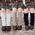 thumbnail image 4 of Calcetines de punto de otoño e invierno Lolita bonitos para niños, estilo coreano JK, calcetines cálidos de lana con reborde hasta la mitad de la pantorrilla para niñas, 4 of 6