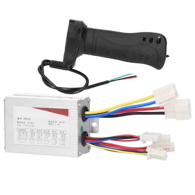 Kit de Agarre del Acelerador del Controlador, Kit de Controlador de Aleació de Aleación de Aluminio 36V 800W, Para Ciclismo Electrónico E-Scooter