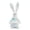 Blue-BU Home Decor, variant on karymi Charming Stuffed Bunny Doll with Floral Patterned Top Spring Soft Easter Rabbit Doll for Tabletop Home Decor Accent Gift for All Ages 11.8 Inch Home Decor