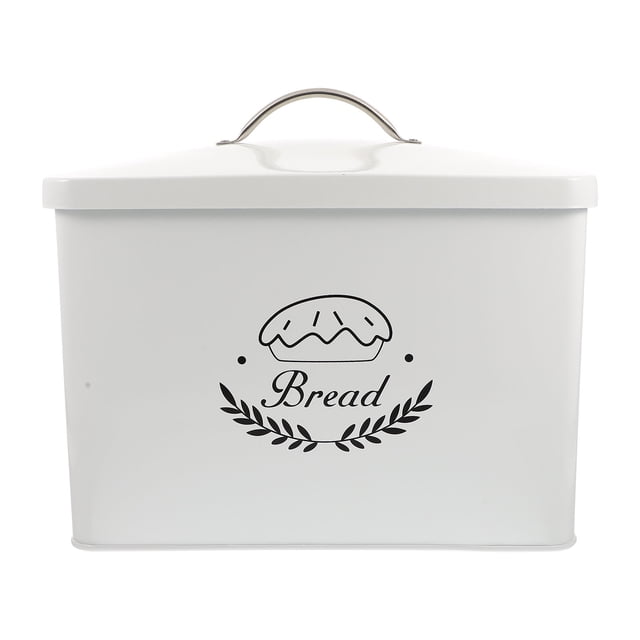Iron Bread Box Metal Storage Box Rectangle Bread Box Iron Rice Bucket Portable Bread Box