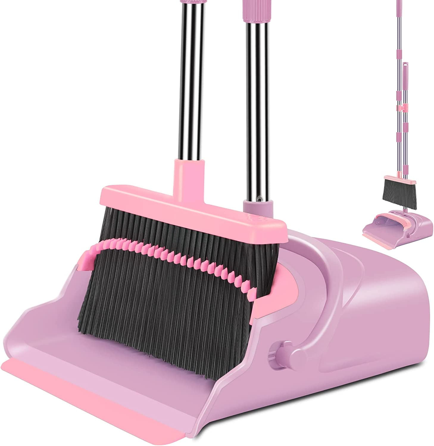 kelamayi Broom and Dustpan Set for Home, Office, Indoor&Outdoor