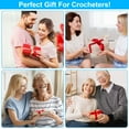 thumbnail image 5 of 12 Sizes Crochet Hooks Set, 51 Pack Yarn Crochet Kit for Beginners, Knitting Needles with Soft Silicone Ergonomic Handles for Arthritic Hands, Crochet Needle Kit with Blue Case for Crocheters, 5 of 8