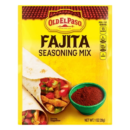 (4 Pack) Old El Paso Fajita Seasoning Mix, 1 oz (Best Fajita Seasoning Packet)