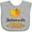 AC-Heather Grey, variant on Inktastic Jacksonville Florida Orange in Heart Boys or Girls Baby Bib