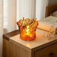 thumbnail image 5 of Aaihamo 2Pcs Vintage Glass Candle Holder, LED Electronic Candle Light, Ambient Desktop Decoration Night Light for Wedding, Party and Home Decor, 5 of 9