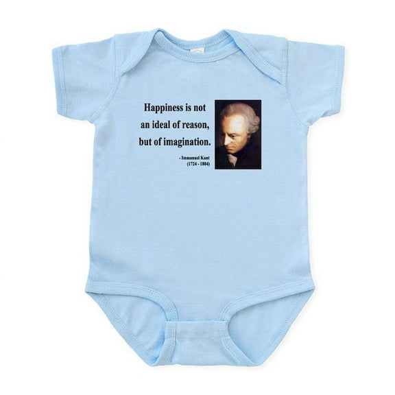 CafePress - Immanuel Kant 6 Infant Bodysuit - Baby Light Bodysuit, Size Newborn - 24 Months
