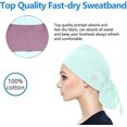 thumbnail image 5 of Scrub Cap With Buttons Bouffant Hat With Sweatband For Womens And Mens, 5 of 5