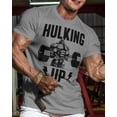 thumbnail image 2 of Gymish Hulking Up Men’s Workout T-Shirt – Funny Lifting Gym Tee, Athletic Fitness Shirt for Men, 2 of 6