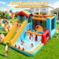 thumbnail image 5 of 11 in 1 Inflatable Bounce House for Big Kids, Indoor Outdoor Bouncy House with Large Pool Pit, 450W Blower, Obstacle Jumping Castle for Backyard Party Kids 3~12, 5 of 7