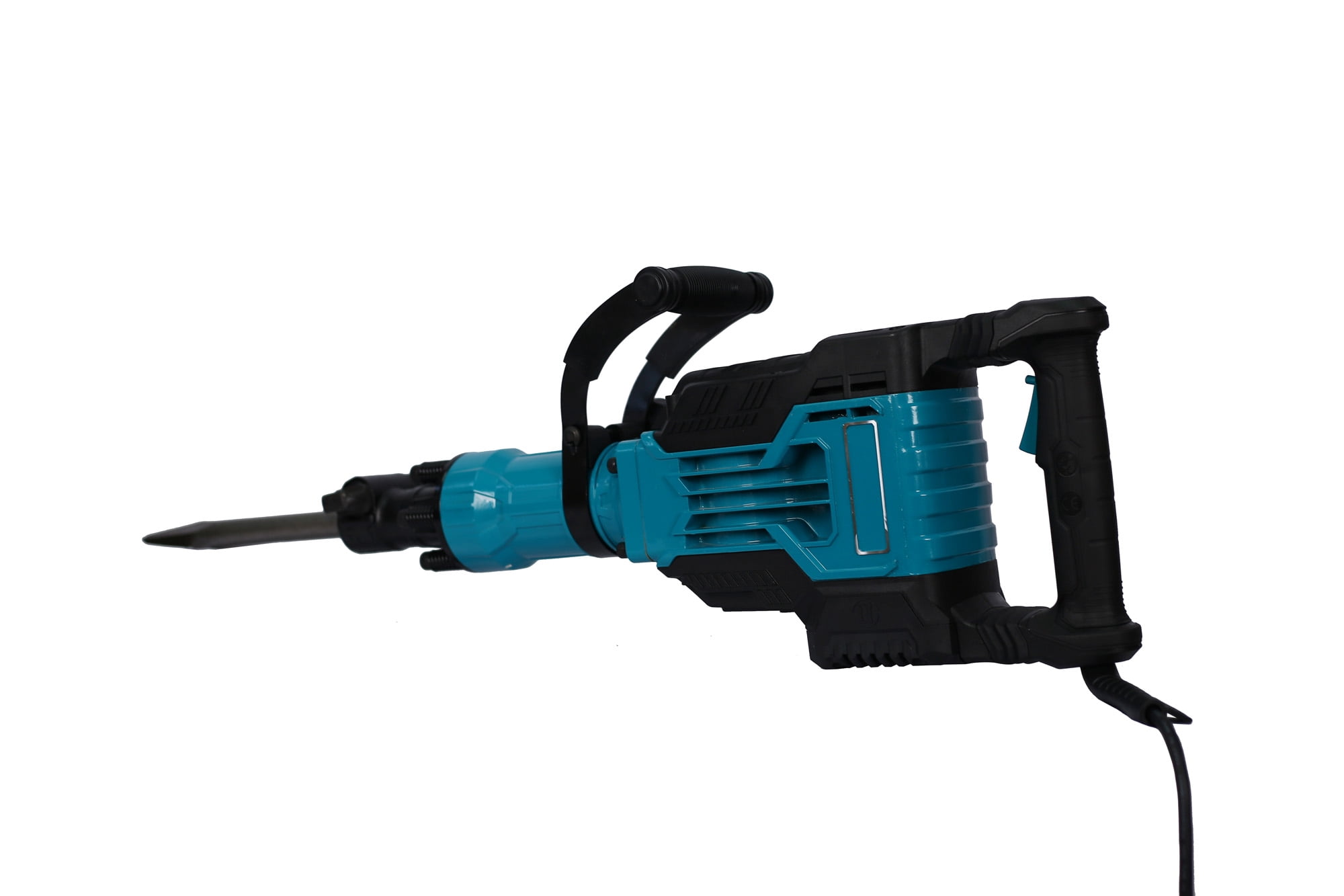 1700W 1900 BPM Electric Demolition Jack Hammer 1-1/8 Inch SDS-Hex Heavy Duty Concrete Pavement Breaker Drills Kit with Flat Chisel Bull Point Chisel for Trenching and Breaking, LJ3429