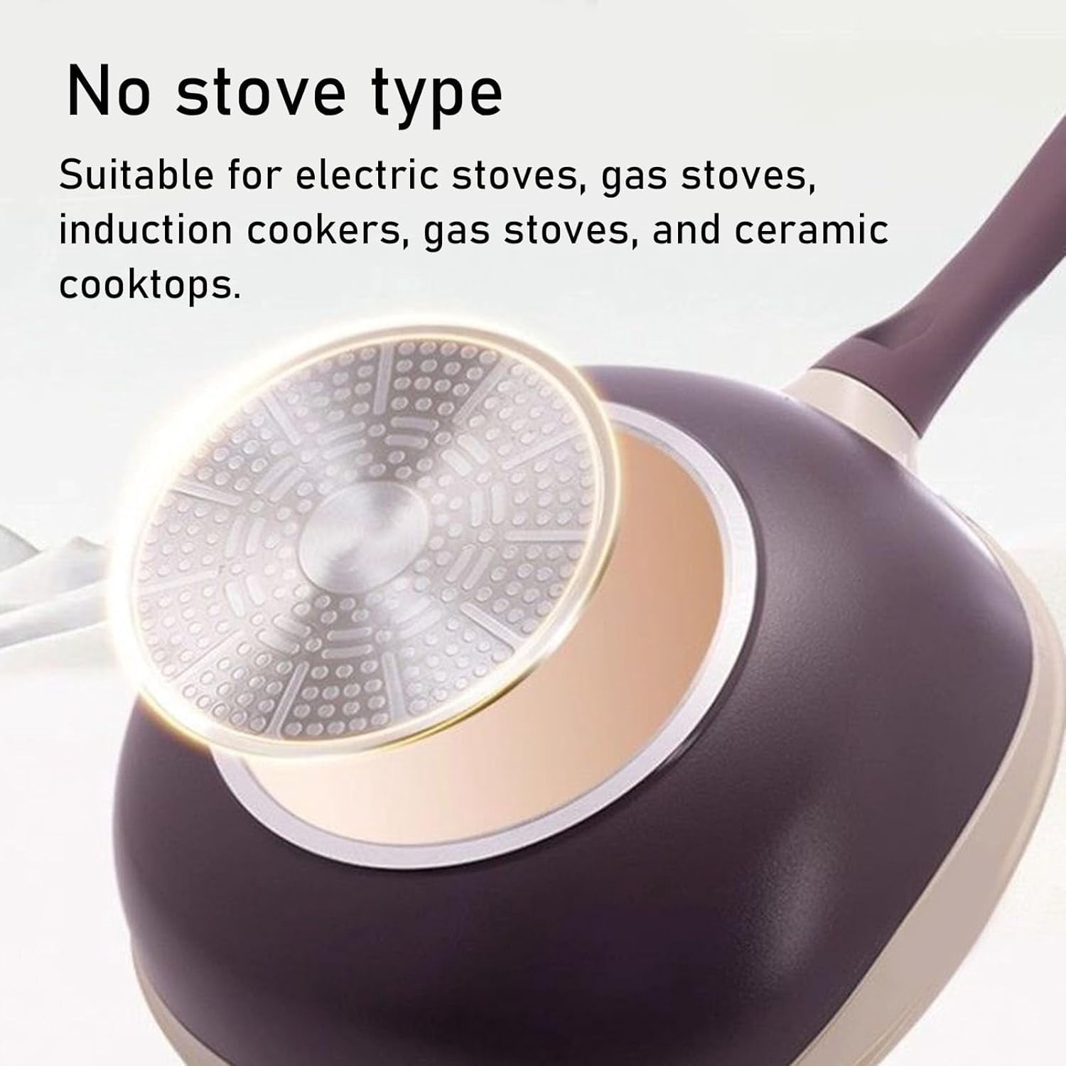 12 In Titanium Alloy Non Stick Pot Sets, Multipurpose Deep Saute Titanium Frying Pan, Ergonomic Stay-Cool Handle, for Cooking Frying Stewing Induction & Gas Stove Compatible (Yellow)