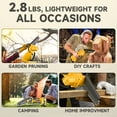 thumbnail image 4 of Mini Cordless Chainsaw 6-Inch, Electric Handheld Battery-Powered Saw for Branches, Wood Cutting, Pruning, Yard Tools, Gifts for Men, Dad, Husband, 4 of 8