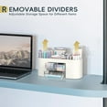 thumbnail image 2 of INTIGE Plastic Desk Organizer with Pencil Pen Holder, 10-Compartment Pen Organizer with 3 Drawers, 2 of 6