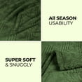 thumbnail image 5 of Superior Alaska Diamond Fleece Blanket 90" x 106", Lightweight Soft Bed Blankets, King Size, Green, 5 of 8
