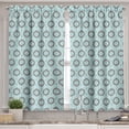 thumbnail image 2 of Ambesonne Seafoam Valance & Curtain, Ikat Style Pattern, 55"x24", Seafoam Sea Green Taupe, 2 of 6