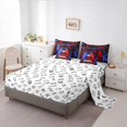 thumbnail image 5 of Homewish Blue Red Gamepads 7-Piece King Bedding Set - Graffiti Video Game, 5 of 8
