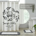 thumbnail image 4 of VHC Brands, Sawyer Mill Sheep Shower Curtain, Black, 72x72, 4 of 6