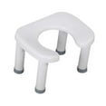 thumbnail image 4 of DOLITY Toilet Stool Easy Storage Squatting Potty Heavy Duty Portable Bathroom Stool White L, 4 of 9