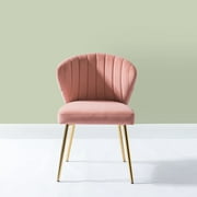 14 Karat Home Luna Wingback Chair, Pink
