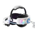 thumbnail image 6 of for Meta Quest 3S/3 Head Strap with 10000mAh Battery, Adjustable One Click Scalability Elite Strap Enhanced Support&Comfort Extend Playtime, 22.5w Fast Charging LED Breathing Light VR Accessory, 6 of 10