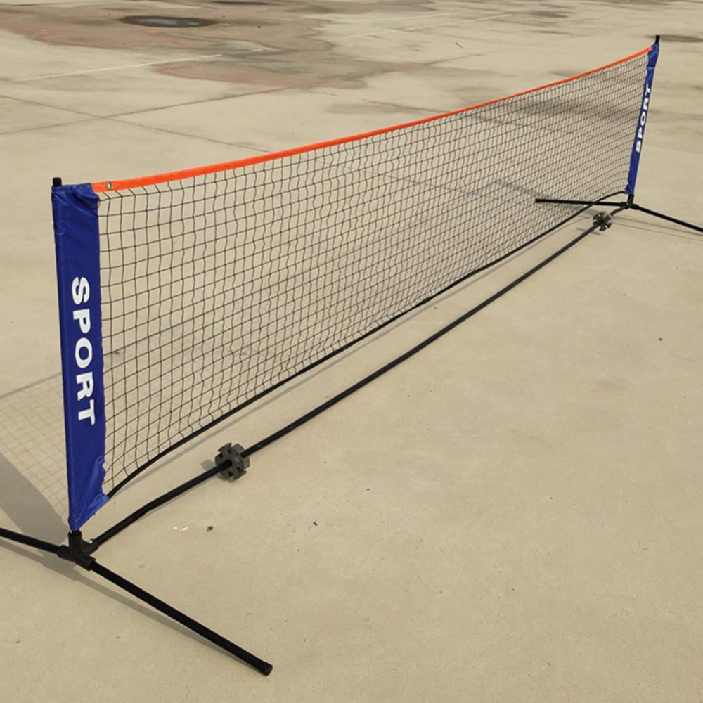Saycker Portable Badminton Net Set Sport Training Foldable Badminton Tennis Net for Indoor Outdoor Backyard Court Beach Size:5.1m 